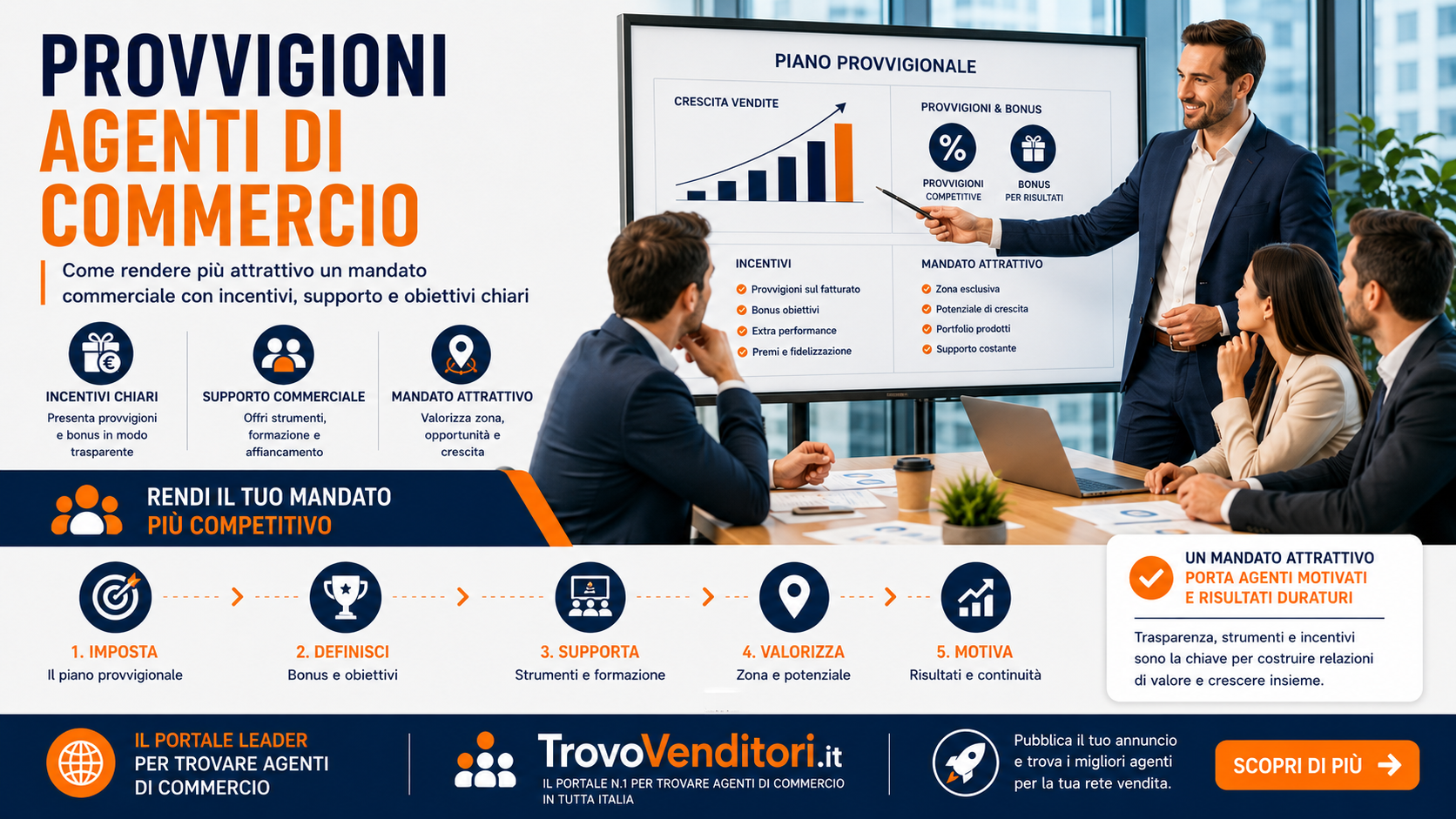 Provvigioni agenti di commercio: come rendere interessante un mandato commerciale